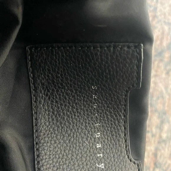 Sanctuary Black Leather Backpack Purse 100% Leather - Picture 3 of 9